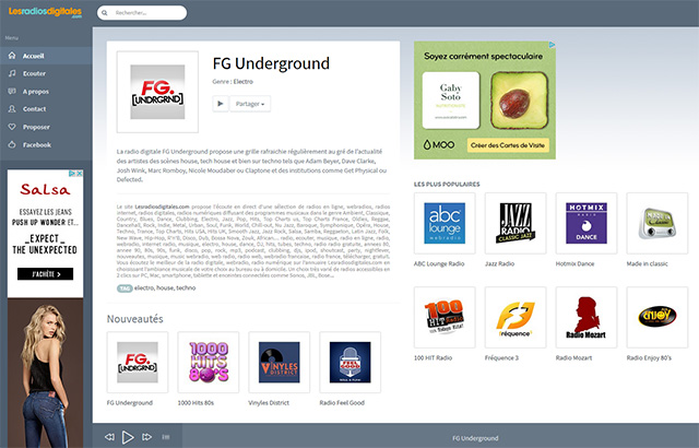 Radio FG lance la plus radicale de ses radios digitales sur le thème de l'Electro underground.