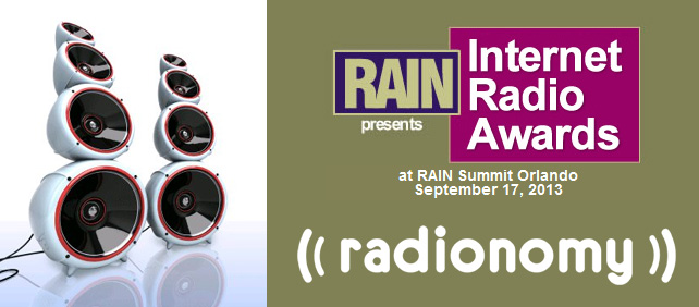 Radionomy, plate-forme de streaming audio, remporte les Rain Internet Radio Awards 2013 !