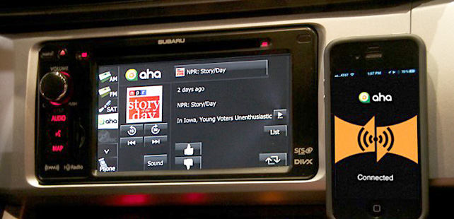 Aha radio est un service gratuit de radio internet pour l’automobile
