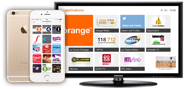 Ecoutez votre radio digitale préférée sur la TV d’Orange et ses applis pour smartphones