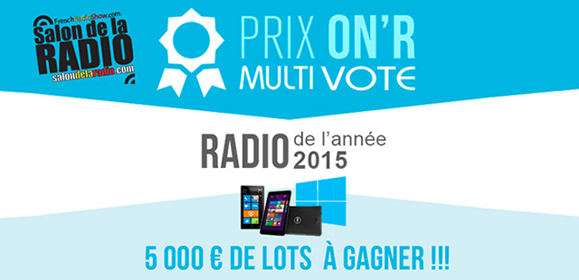 Participez au prix On’R Multivote de la Webradio 2016