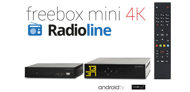 Radioline sur la Freebox Mini 4K
