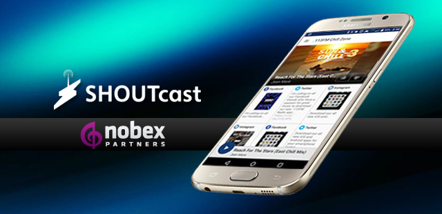 Partenariat entre SHOUTcast et Nobex Partners