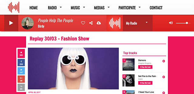 RadioKing propose un nouveau thème personnalisable pour son CMS radio