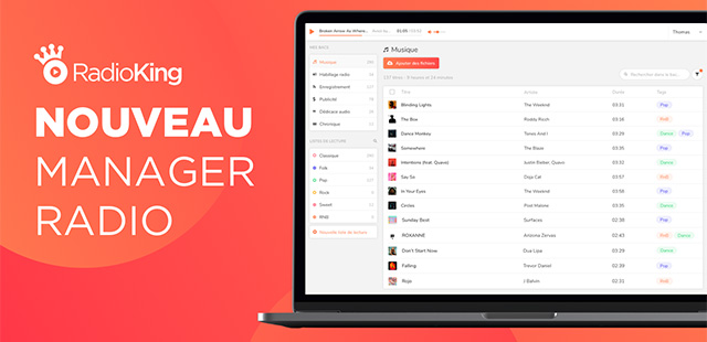 RadioKing dévoile une nouvelle version de son Manager Radio !