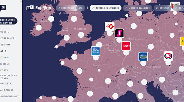 TuneIn Explorer : une nouvelle interface utilisateur basée sur la cartographie