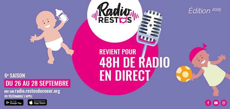 Radio Restos 2025 : 48 heures de solidarité pour les 40 ans de l’appel de Coluche