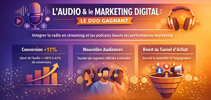 Audio & Marketing Digital : l’Intégration de la webradio booste les performances