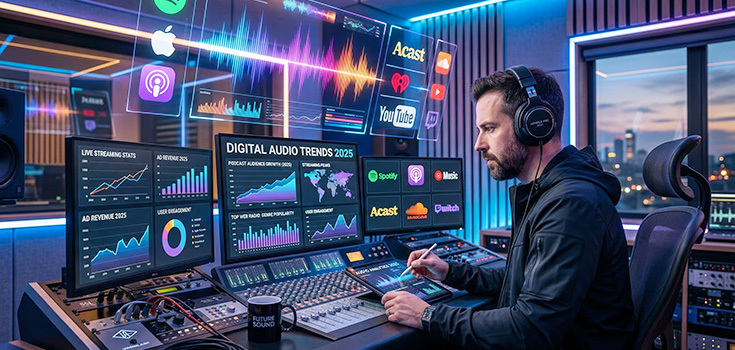 Les tendances de l&rsquo;audio digital en 2025 selon les analyses de l&rsquo;ACPM