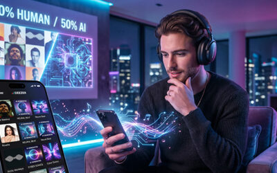 Sur Deezer, près d’un nouveau titre sur deux est désormais généré par l’IA