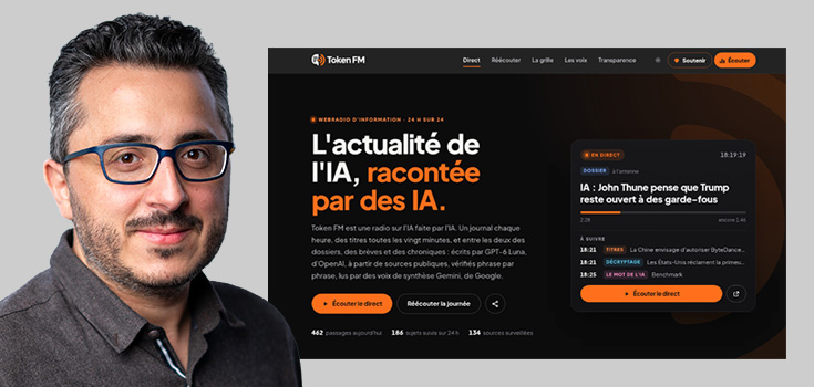 René Cotton lance Token FM, la radio d’actualité générée par IA